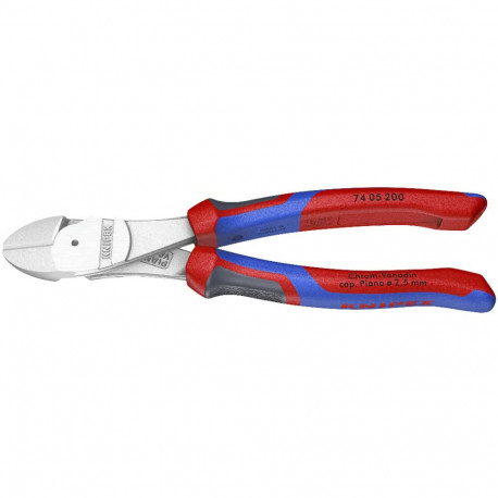Knipex võimsad diagonaaltangid 74 05 200 200mm KNIPEXtend-liidestega, punane/sinine