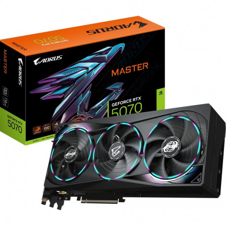 AORUS graafikakaart GeForce RTX 5070 Master (DLSS 4, 3x DisplayPort, 1x HDMI 2.1)