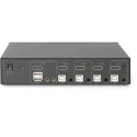 Digitus Desktop HDMI KVM Switch 4-Port, KVM Switch black