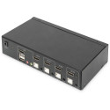 Digitus Desktop HDMI KVM Switch 4-Port, KVM Switch black