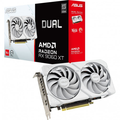 Radeon RX 9060 XT DUAL Edition 16GB, valge