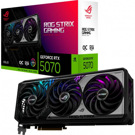 ROG Strix graafikakaart GeForce RTX 5070 OC mänguri DLSS 4, 3x DisplayPort, 2x HDMI 2.1