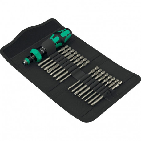 Kraftform Kompakt 60 RA-R Imperial 1 (schwarz/grün, 17-teilig, 1/4", zöllig, mit Ratschenfunkti