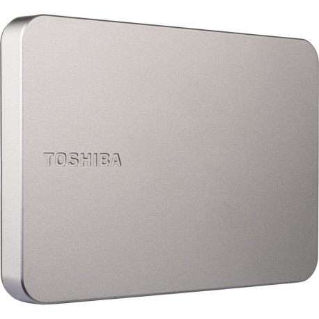 Toshiba Canvio Flex 1TB, External Hard Drive, Light Silver, USB-C / USB-A
