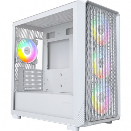 Montech X5M, tower case white, tempered glass