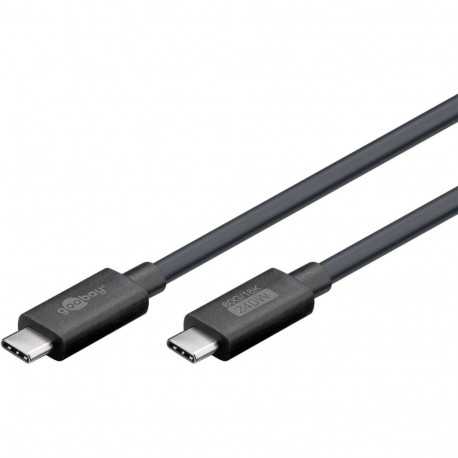 kaabel USB4 Version 2.0 USB-C pistik > USB-C pistik 80Gbit/s 1,2m kuni 240W laadimiseks, must