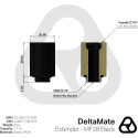 Thermal Grizzly DeltaMate Extender - MF28, black connection