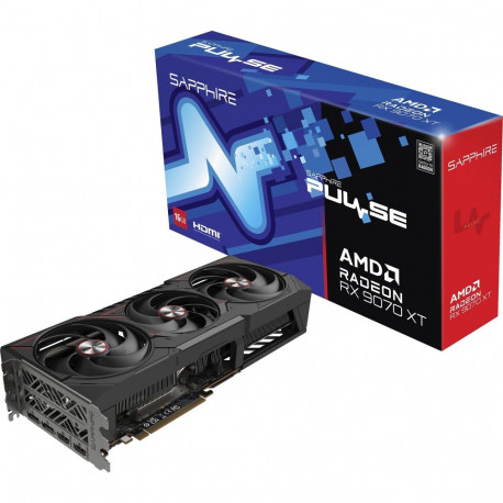Radeon graafikakaart RX 9070 XT Pulse RDNA4 GDDR6 2x DisplayPort 2x HDMI 2.1, must