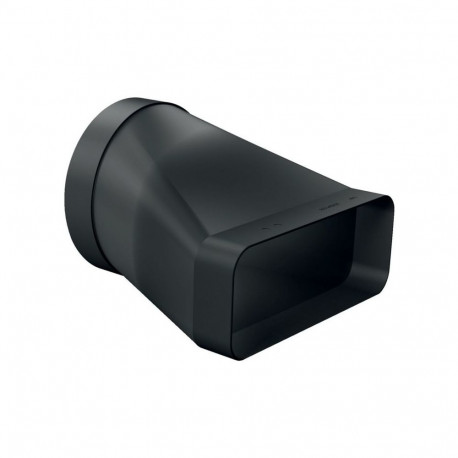 Adapterstück Z861SI0, Ø 150mm (schwarz, rund>flach, männlich)