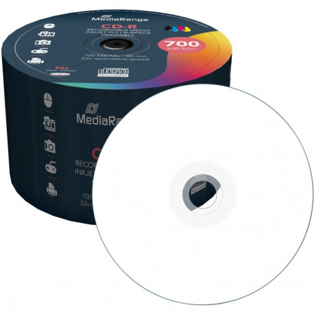 CD-R 700 MB (52fach, 50 Stück, bedruckbar)