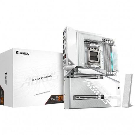AORUS X870 STEALTH ICE, hõbe/valge
