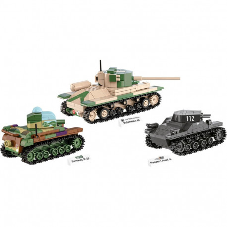 Renault R35 - Valentine IX - Panzer I (Maßstab 1:48)