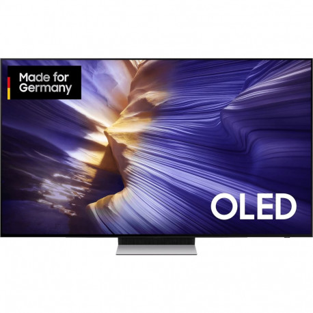 SAMSUNG GQ55S90FAEXZG, OLED TV - 55 -  black/silver, UltraHD/4K, Vision AI, PVR, twin tuner, 100Hz p
