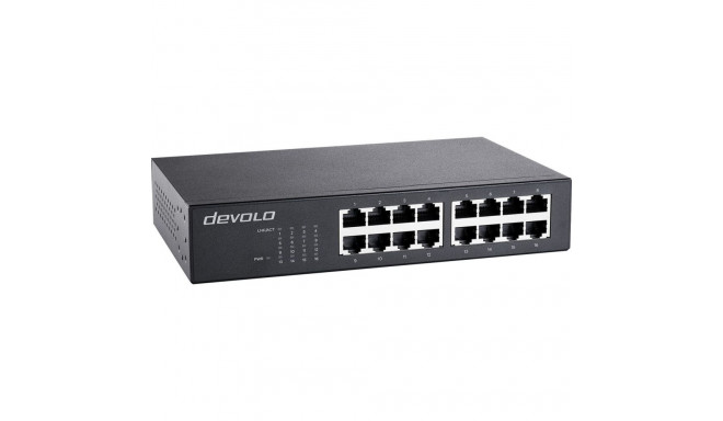 devolo Gigabit Ethernet Switch 16 Port 7235 black