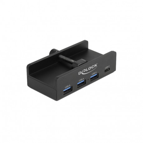 DeLOCK External USB 5 Gbps 4 Port Hub 3 x USB Type-A and 1 x USB Type-C™ with locking screw, USB Hub
