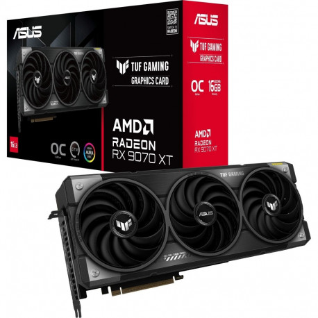 Radeon videokaart RX 9070 XT TUF GAMING OC RDNA4 GDDR6 3x DisplayPort 1x HDMI 2.1, hall