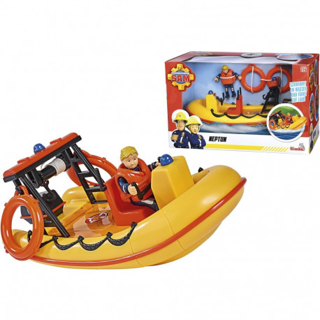 Feuerwehrmann Sam Neptune Boot mit Figur