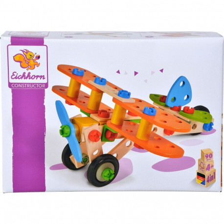 Eichhorn Constructor Biplane, construction toy 85 pieces