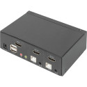 Digitus KVM Switch 2 Port, KVM switch black