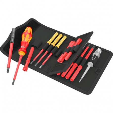 Kraftform Kompakt VDE 18 Universal 1 Tool Finder, 18-teilig (rot/gelb, inkl. Steckgriff, Phasenprüfe
