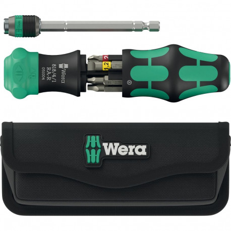 Kraftform Kompakt 26 RA-R mit Tasche (schwarz/grün, 6-teilig, 1/4", mit Ratschenfunktion und Ra