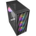 Sharkoon VK4 Rainbow, tower case black, tempered glass