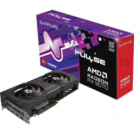 Radeon graafikakaart RX 9070 Pulse RDNA4 GDDR6 2x DisplayPort 2x HDMI, must