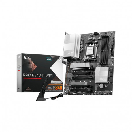 PRO B840M-P WIFI6E, must/hõbedane