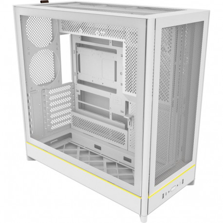 Montech HS01, tower case white, tempered glass