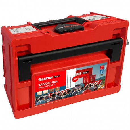 PowerFast II Tanos-Box tasapinnapeaga kruvid TG/VG TX 1801 tükki, osalise ja täiskeermega, tsingitud
