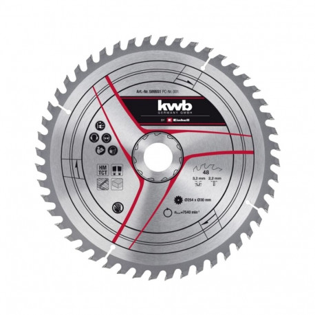 Kreissägeblatt HM, Ø 254 x 30mm, 3,2mm, 48Z (für Zug-Kapp- & Gehrungssägen, Tischkreissägen)