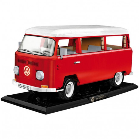 COBI Volkswagen T2a Camper Van Executive Edition, construction toy red/white, scale 1:12