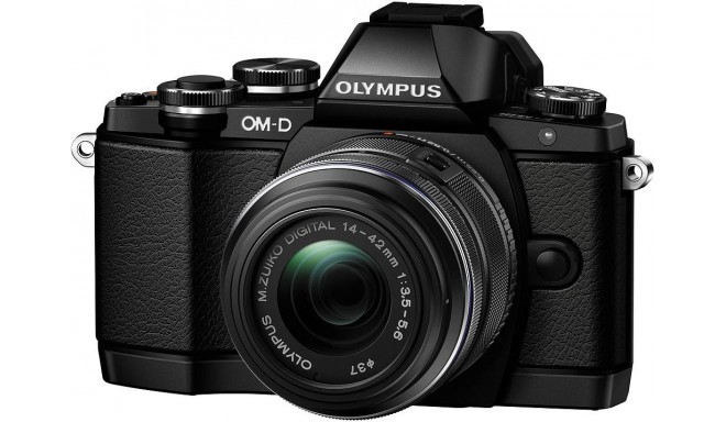 Olympus OM-D E-M10 + 14-42mm II R komplekts, melns