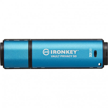 IronKey Vault Privacy 50 32 GB (hellblau/schwarz, USB-A 3.2 Gen 1)
