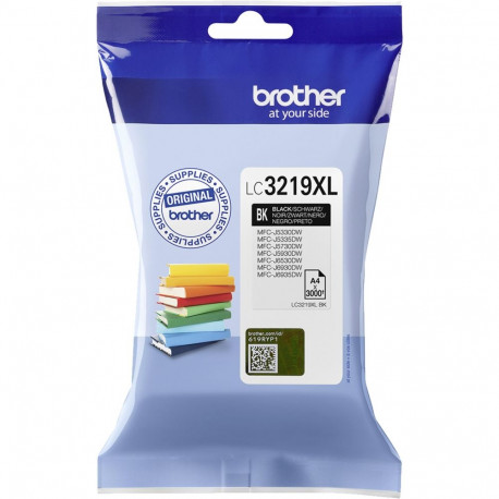 BROTHER LC-3219XLBK BLACK INK CARTRIDGE, 3,000P
