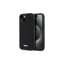 DKNY 3D Rubber Repeat Pattern case for iPhone 15/14/13 - black