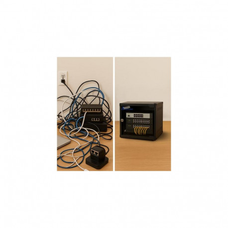 Extralink LITE 6U 10 280X310 WALL-MOUNTED RACKMOUNT CABINET BLACK Freestand/Wall/Floor mounted rack