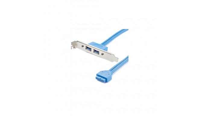 StarTech.com 2 Port USB 3.0 A Female Slot Plate Adapter