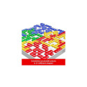 Games Blokus Strategy Family Board Game for Kids &amp; Adults with Color Blind Accessible Pieces