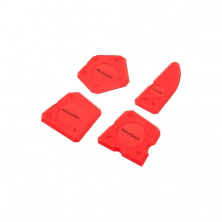 Rockforce RF-5261, silicone smoothing spatulas, 4 pcs, TPE, blister pack