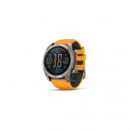 Garmin Fenix 8 Smart Watch 51 mm AMOLED Sapphire,Titanium,Spark orange/Graphite silicone band