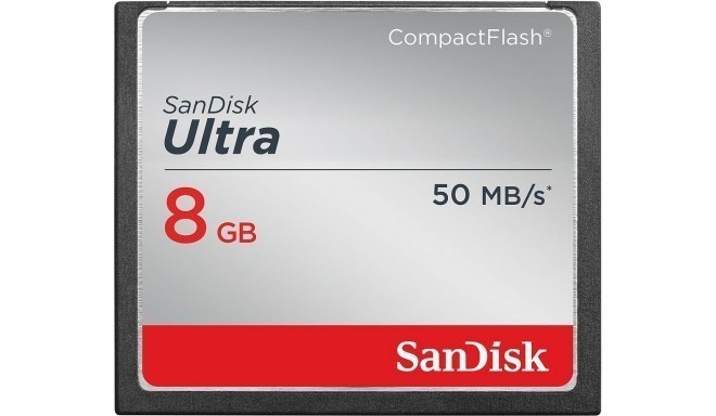 SanDisk mälukaart CF 8GB Ultra 50MB/s