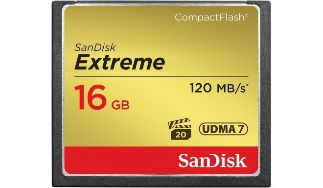Sandisk карта памяти CF 16GB Extreme 120MB/s