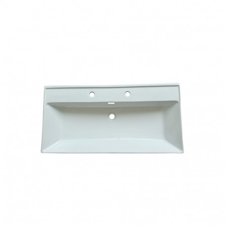 WASHBAS HUNG 100X50.5X19 CM 2 MIXHOLES