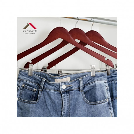 WOODEN HANGER LSN015-A DARK WOOD 2 PCS