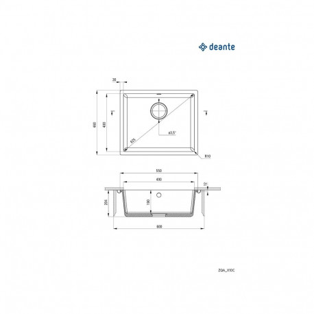 CORDA GRAN must köögivalamu 55X46X20 ZQA_N10C