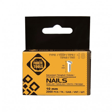 BRAD NAILS FORTE TOOLS 10 mm 2000 F10/2M