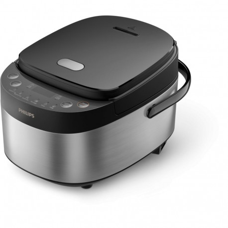 Philips Mini rice cooker  HD3093/80 3000 series  600 W  0.85 L  Number of programs 8  Black/Stainles