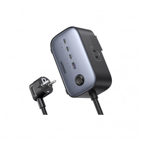 Ugreen Power Strip DigiNest Cube 65W - 3 x Schuko  2xUSB-A  2xUSB-C  GaN  3680W CD268  1.8m - 60113