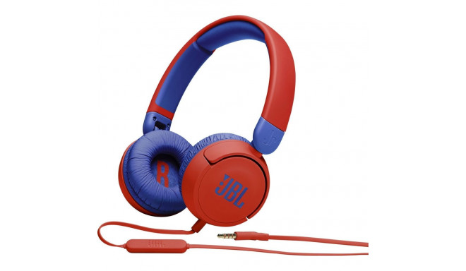 Wired headset jack 3,5mm JBL JR310 red blue